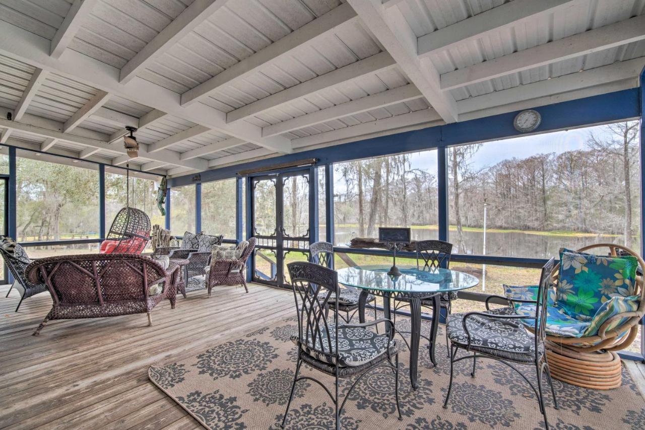 Unplugged Withlacoochee Riverfront Retreat! Bushnell Εξωτερικό φωτογραφία